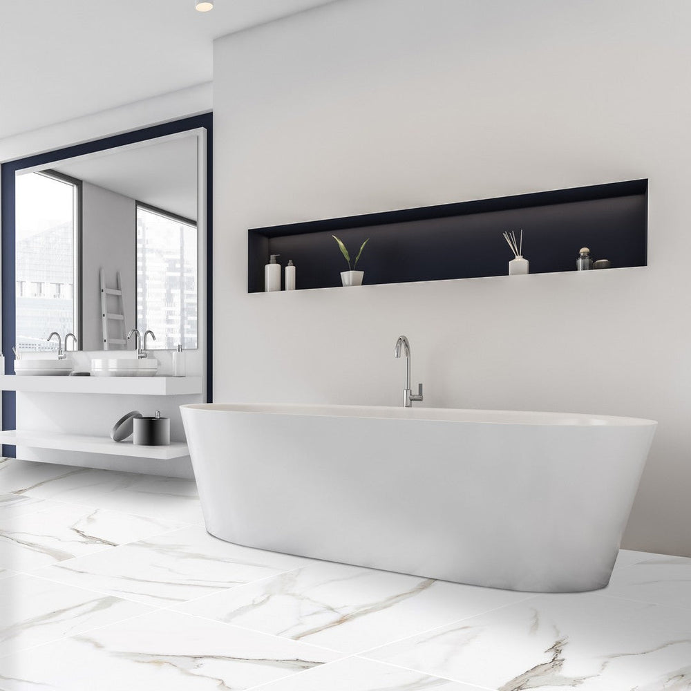 Tesoro-24-x-24-Vintage-Rectified-Matte-Porcelain-Tile-Statuario