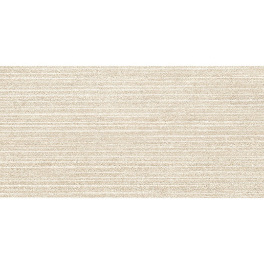 Edimax Astor 12" x 24" Feel Textured Porcelain 3D Stripes Deco Wall Tile