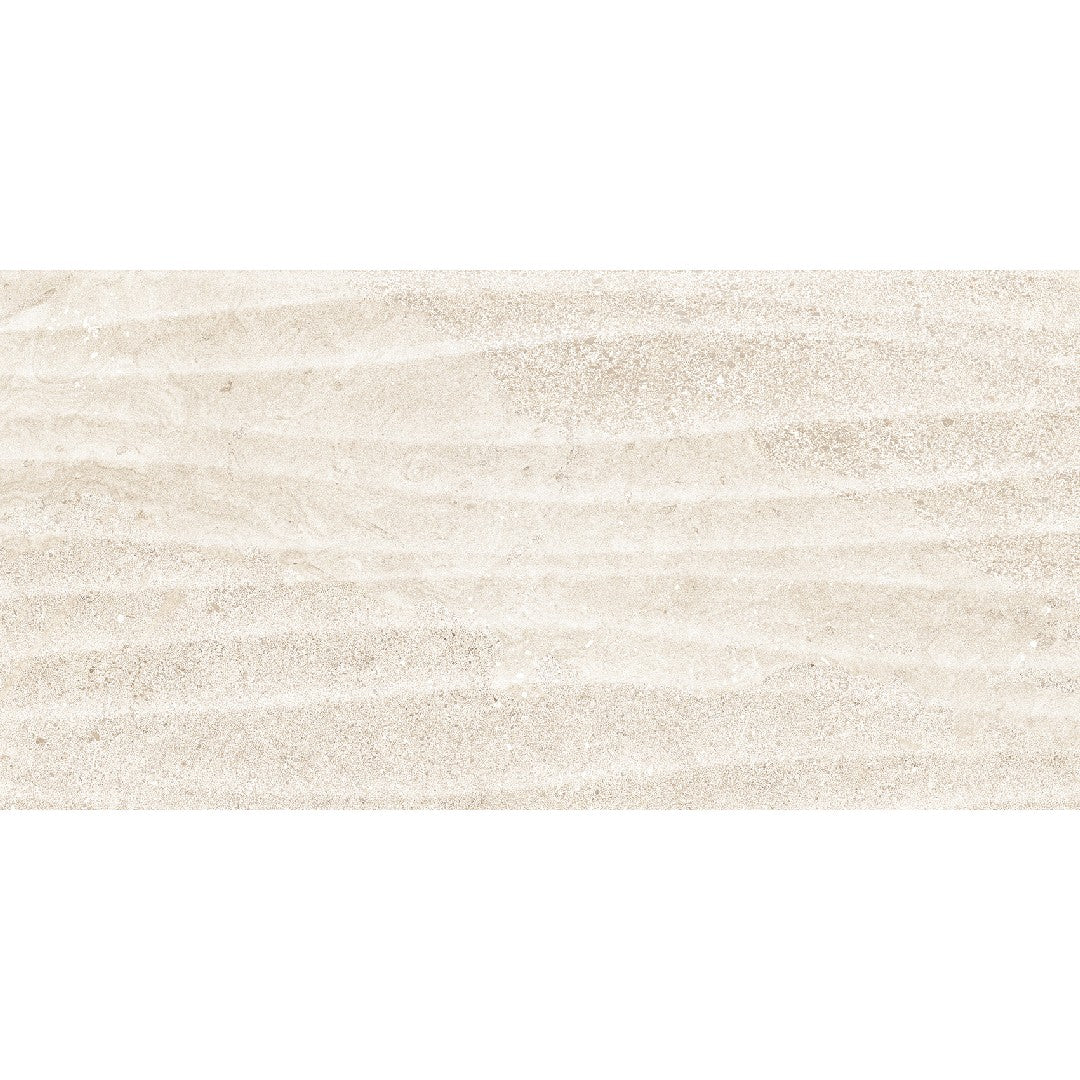 Edimax Astor 12" x 24" Feel Textured Porcelain 3D Wave Deco Wall Tile