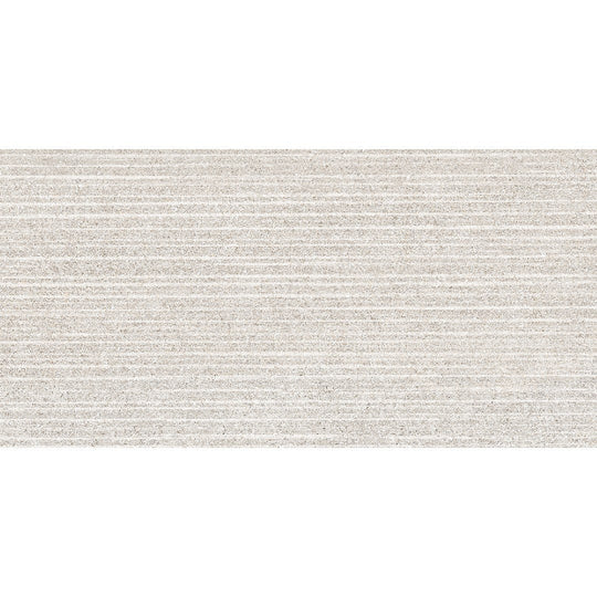 Edimax Astor 12" x 24" Feel Textured Porcelain 3D Stripes Deco Wall Tile