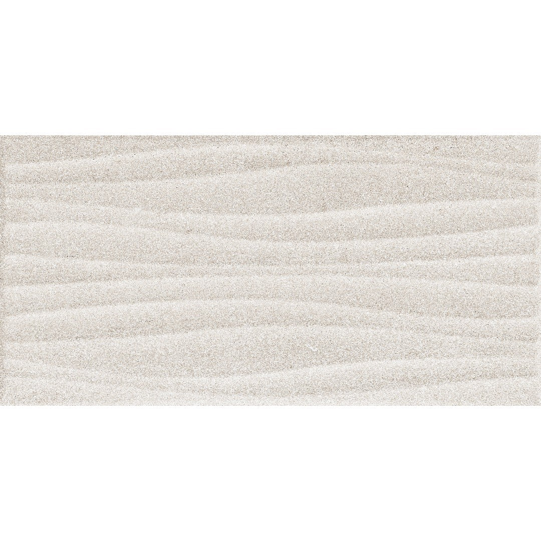 Edimax Astor 12" x 24" Feel Textured Porcelain 3D Wave Deco Wall Tile
