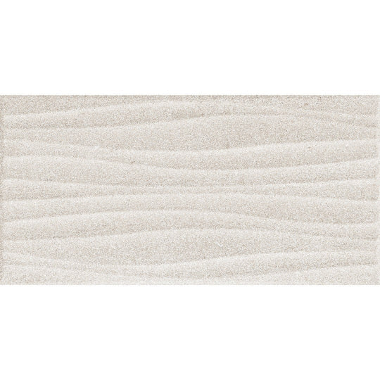 Edimax Astor 12" x 24" Feel Textured Porcelain 3D Wave Deco Wall Tile