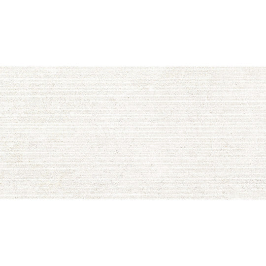 Edimax Astor 12" x 24" Feel Textured Porcelain 3D Stripes Deco Wall Tile