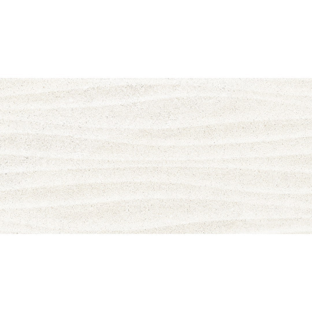 Edimax Astor 12" x 24" Feel Textured Porcelain 3D Wave Deco Wall Tile