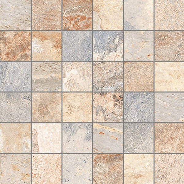Edimax Astor 12" x 12" Slaty Natural Porcelain 2" Mosaic