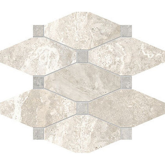 Edimax Astor 12" x 9.4" Stream Natural Octagon Porcelain Mosaic