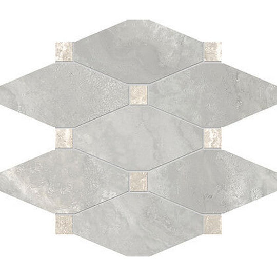 Edimax Astor 12" x 9.4" Stream Natural Octagon Porcelain Mosaic