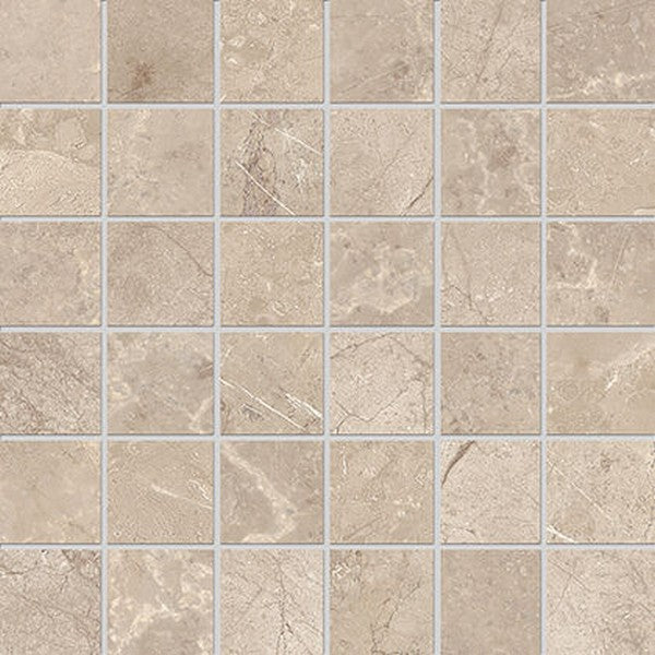 Edimax Astor 12" x 12" Velvet Natural Porcelain 2" Mosaic