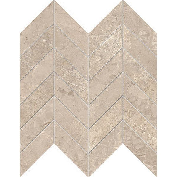 Edimax Astor 12" x 12" Velvet Natural Chevron Porcelain Mosaic