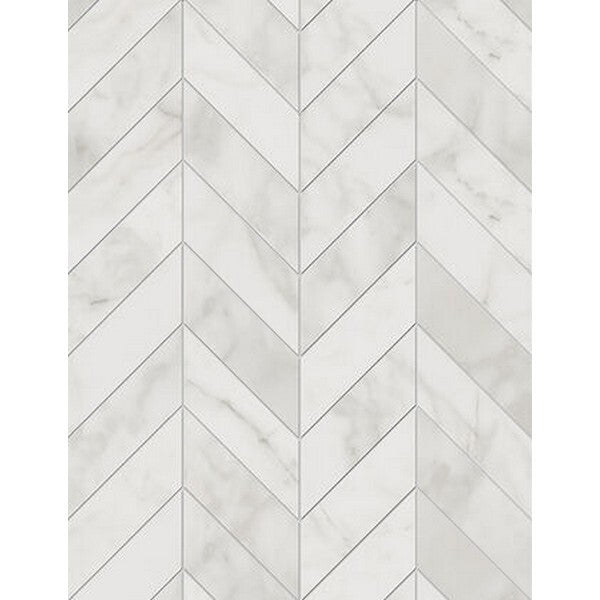 Edimax Astor 12" x 12" Velvet Natural Chevron Porcelain Mosaic
