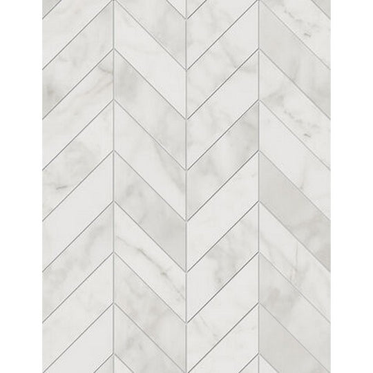 Edimax Astor 12" x 12" Velvet Natural Chevron Porcelain Mosaic