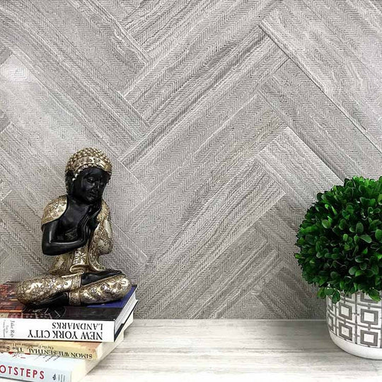 MiR-Artistic-3-x-12-Textured-Natural-Stone-Tile-Chevron-Wooden-Grey