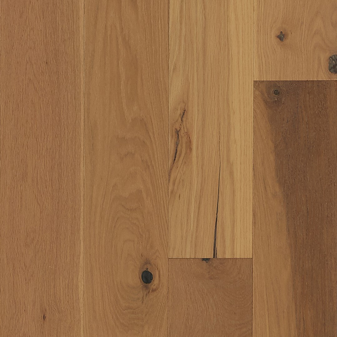 Hartco 6.5" TimberBrushed Silver Engineered White Oak Hardwood Plank Low Gloss