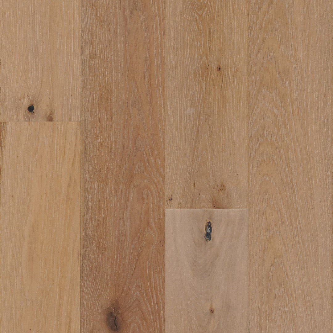 Hartco 6.5" TimberBrushed Silver Engineered White Oak Hardwood Plank Low Gloss