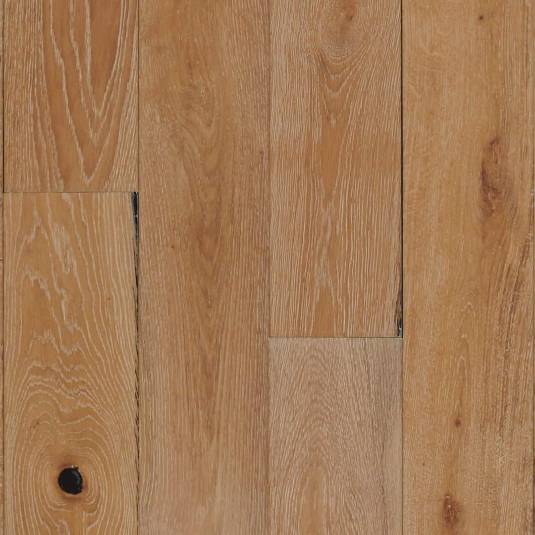 Hartco 6.5" TimberBrushed Silver Engineered White Oak Hardwood Plank Low Gloss