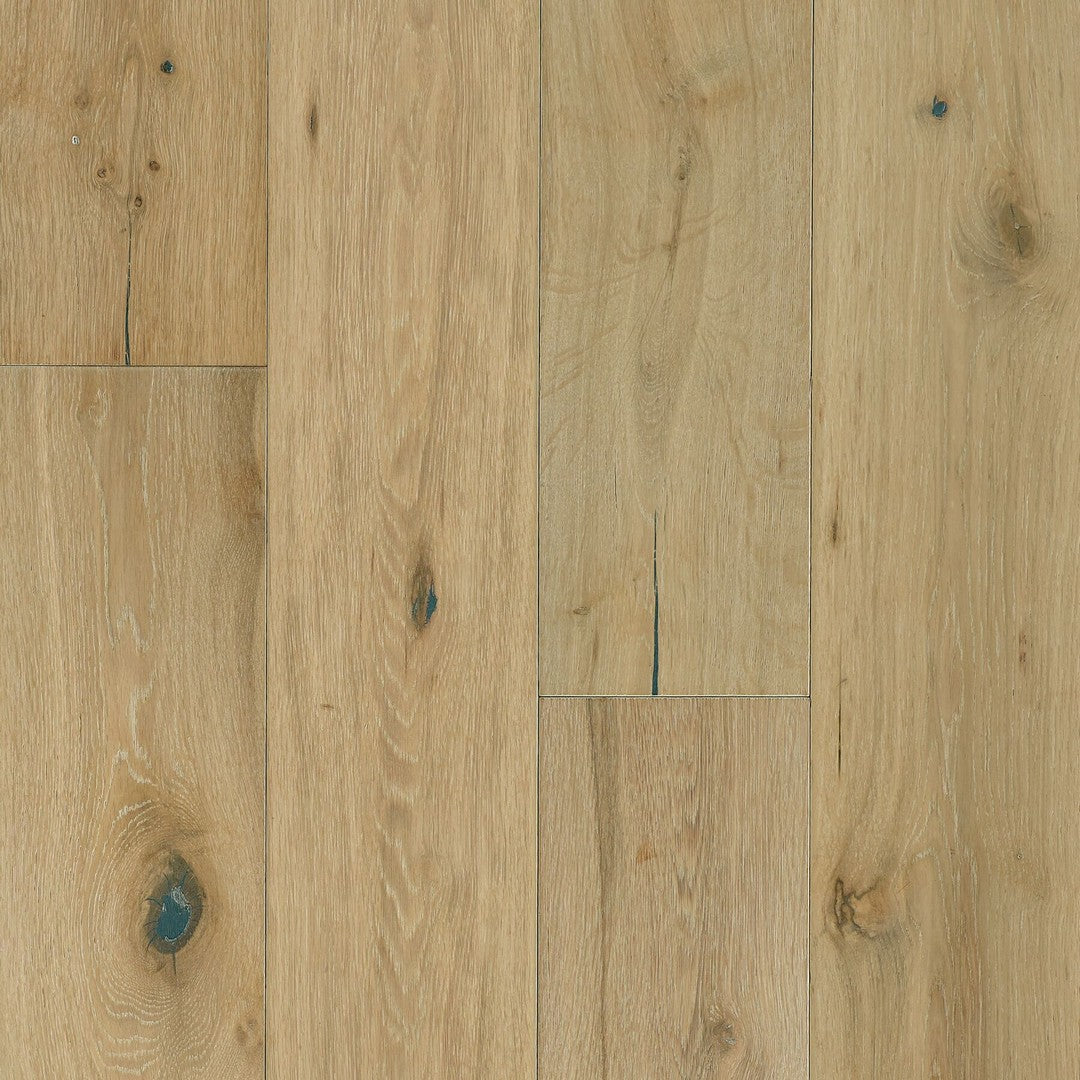 Hartco 6.5" TimberBrushed Silver Engineered White Oak Hardwood Plank Low Gloss