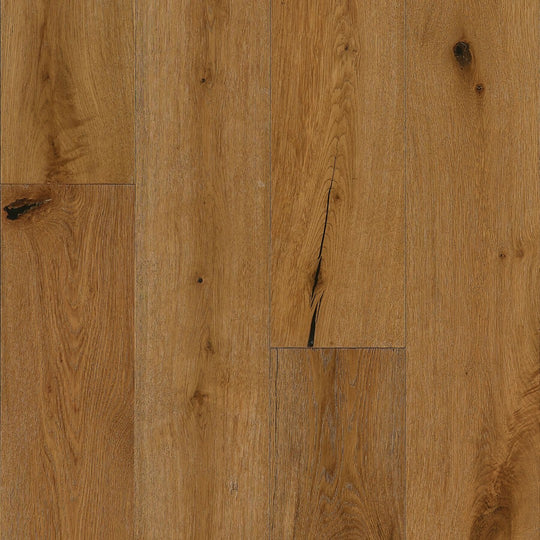 Hartco 6.5" TimberBrushed Silver Engineered White Oak Hardwood Plank Low Gloss