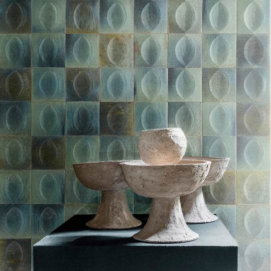 Tesoro-4-x-4-Gleeze-Pressed-Glossy-3D-Egg-Deco-Porcelain-Tile-Turchese