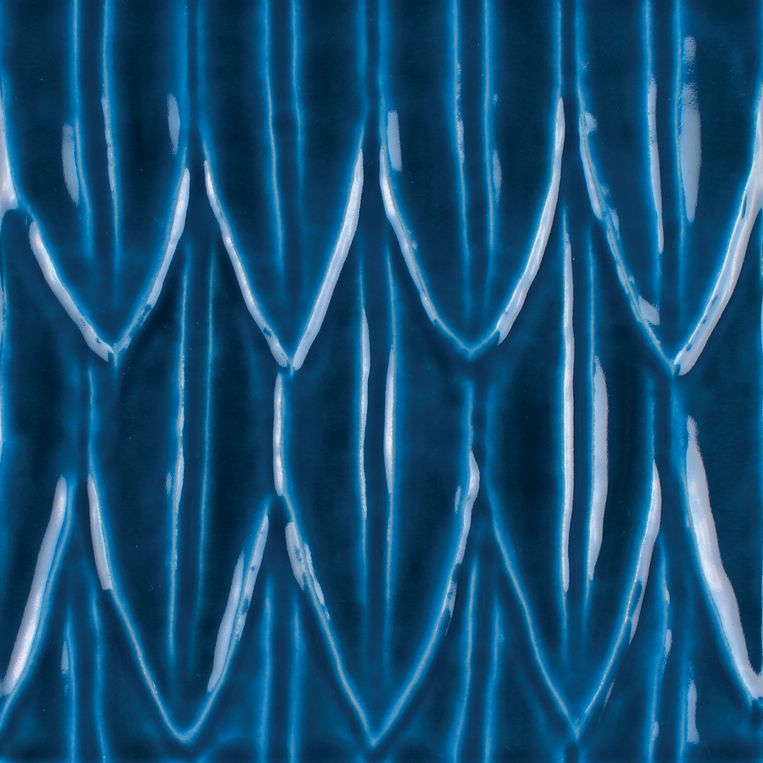 Tesoro 6" x 6" Sol Glossy Porcelain Struttura Tile