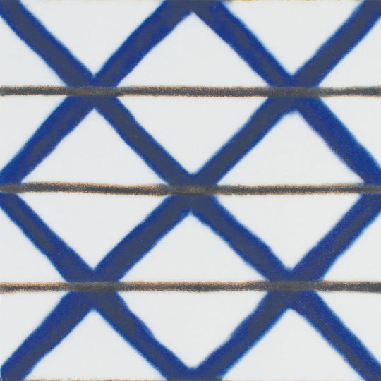 Tesoro 6" x 6" Sol Glossy Porcelain Deco Tile