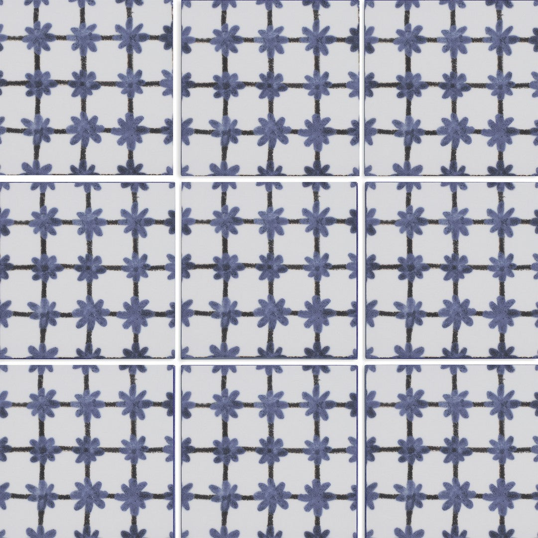 Tesoro-6-x-6-Sol-Glossy-Porcelain-Deco-Tile-Tappeto-5