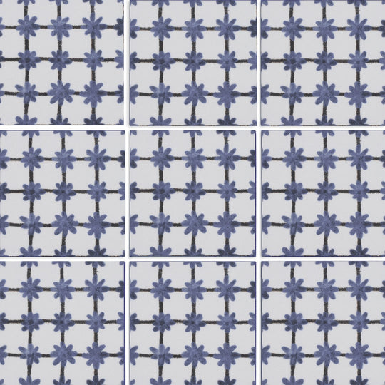 Tesoro-6-x-6-Sol-Glossy-Porcelain-Deco-Tile-Tappeto-5