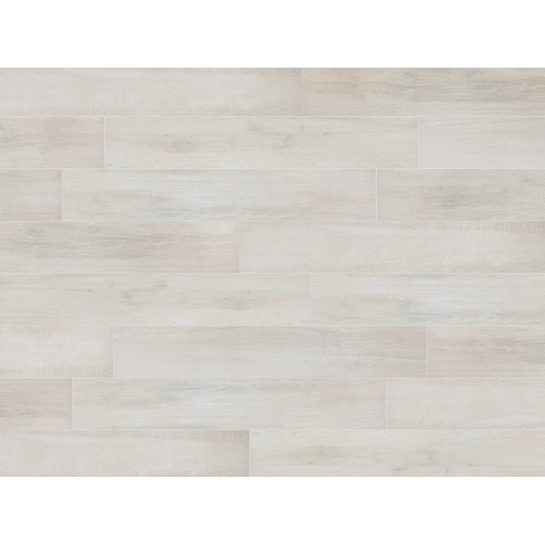 Tesoro 8" x 48" Hawa Mahal Rectified Matte Porcelain Wood Plank