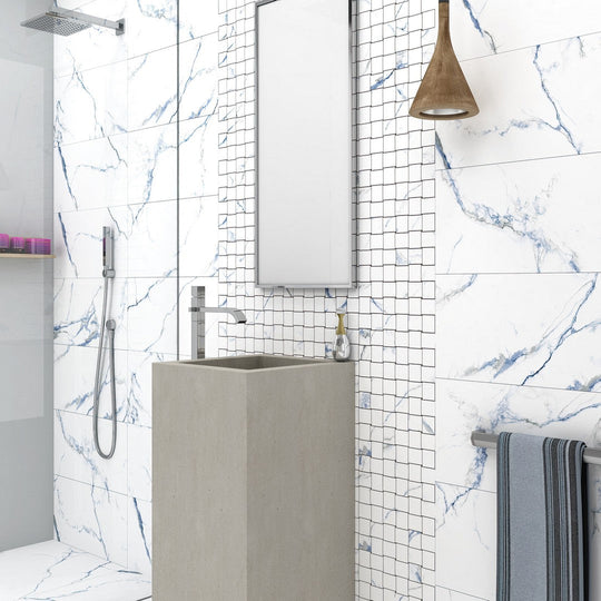 Tesoro-10.25-x-11.75-Indigo-Rectified-Matte-Basketweave-Porcelain-Mosaic-Calacatta-Blue