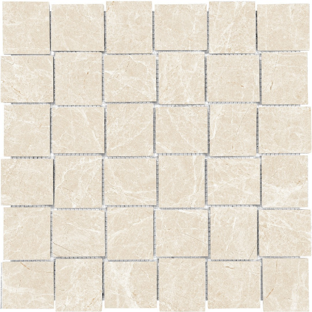 Tesoro 11.75" x 11.75" Lucca Rectified Matte Porcelain Basketweave Mosaic