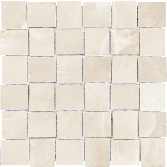 Tesoro 11.75" x 11.75" Lucca Rectified Matte Porcelain Basketweave Mosaic