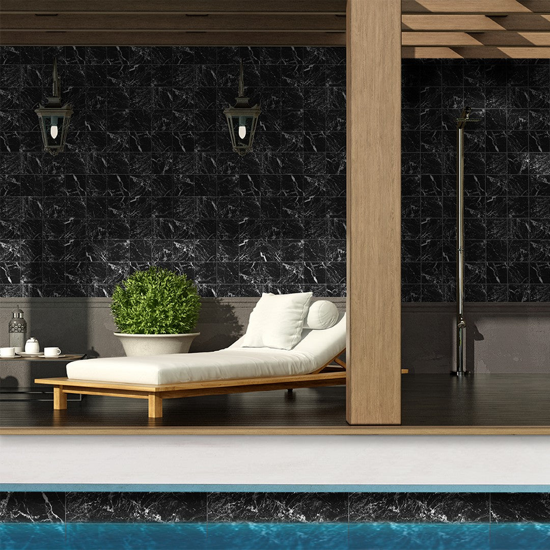 Tesoro-6-x-6-Roccia-Rectified-Glossy-Porcelain-Tile-Black