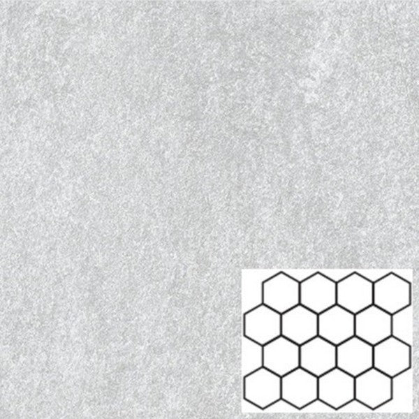 Tesoro 11.75" x 10" Titanium Rectified Matte 3" Hexagon Porcelain Mosaic