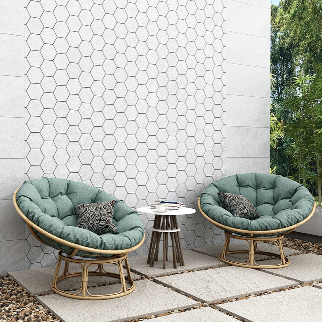 Tesoro-11.75-x-10-Titanium-Rectified-Matte-3-Hexagon-Porcelain-Mosaic-Silver-Shadow