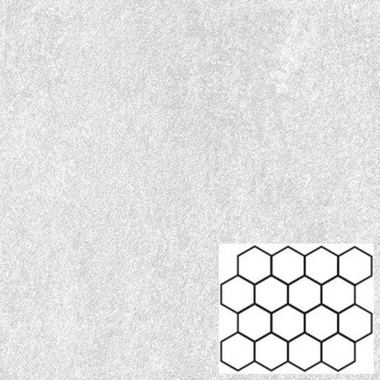 Tesoro 11.75" x 10" Titanium Rectified Matte 3" Hexagon Porcelain Mosaic