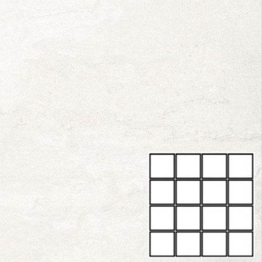 Tesoro 12" x 12" Tivolazio Rectified Matte Porcelain 3" Mosaic