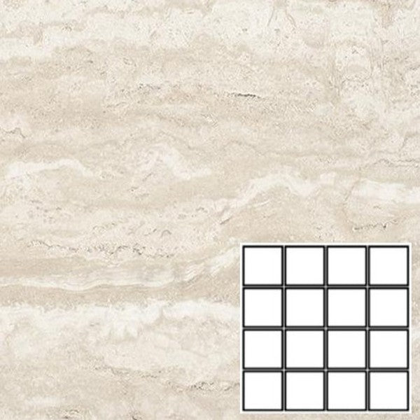Tesoro 12" x 12" Tivolazio Rectified Matte Porcelain 3" Mosaic