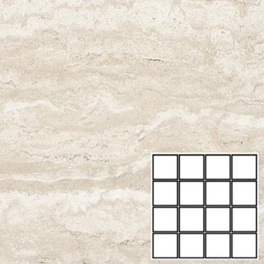 Tesoro 12" x 12" Tivolazio Rectified Matte Porcelain 3" Mosaic