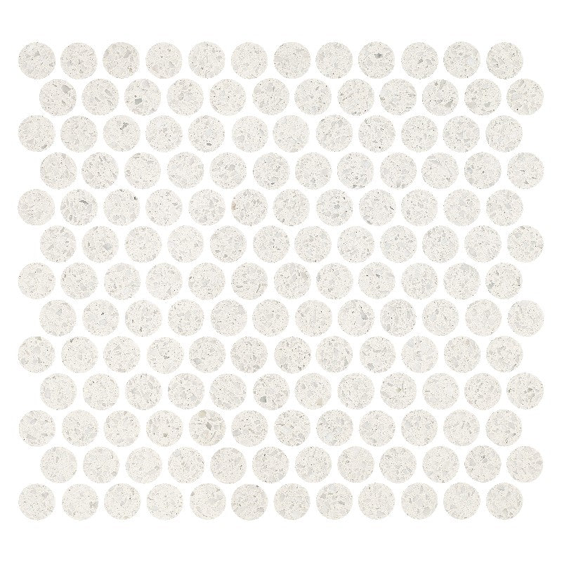 Maniscalco Stone 11.25" x 12" Eco Rock Honed Terrazzo Penny Round