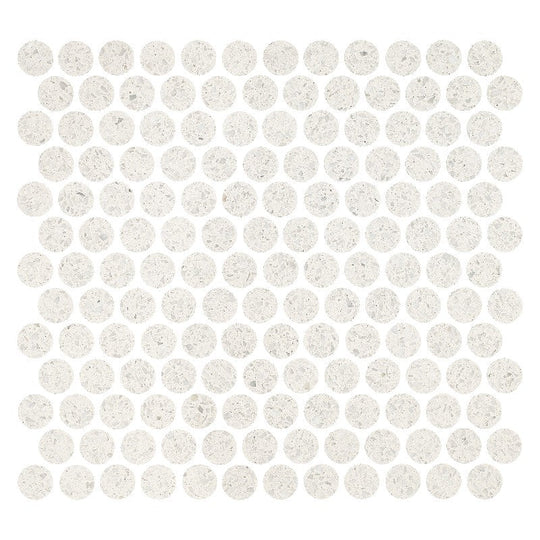 Maniscalco Stone 11.25" x 12" Eco Rock Honed Terrazzo Penny Round