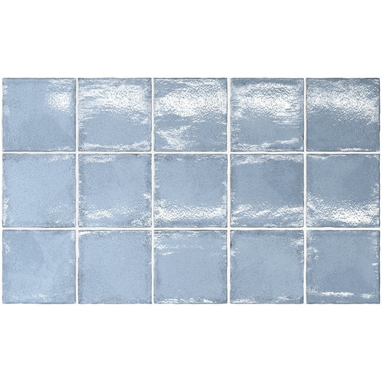 Tesoro 4" x 4" Altea Pressed Glossy Ceramic Wall Tile