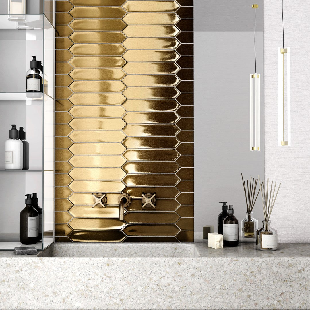 Tesoro-2-x-10-Lanse-Pressed-Picket-Ceramic-Wall-Tile-Gold