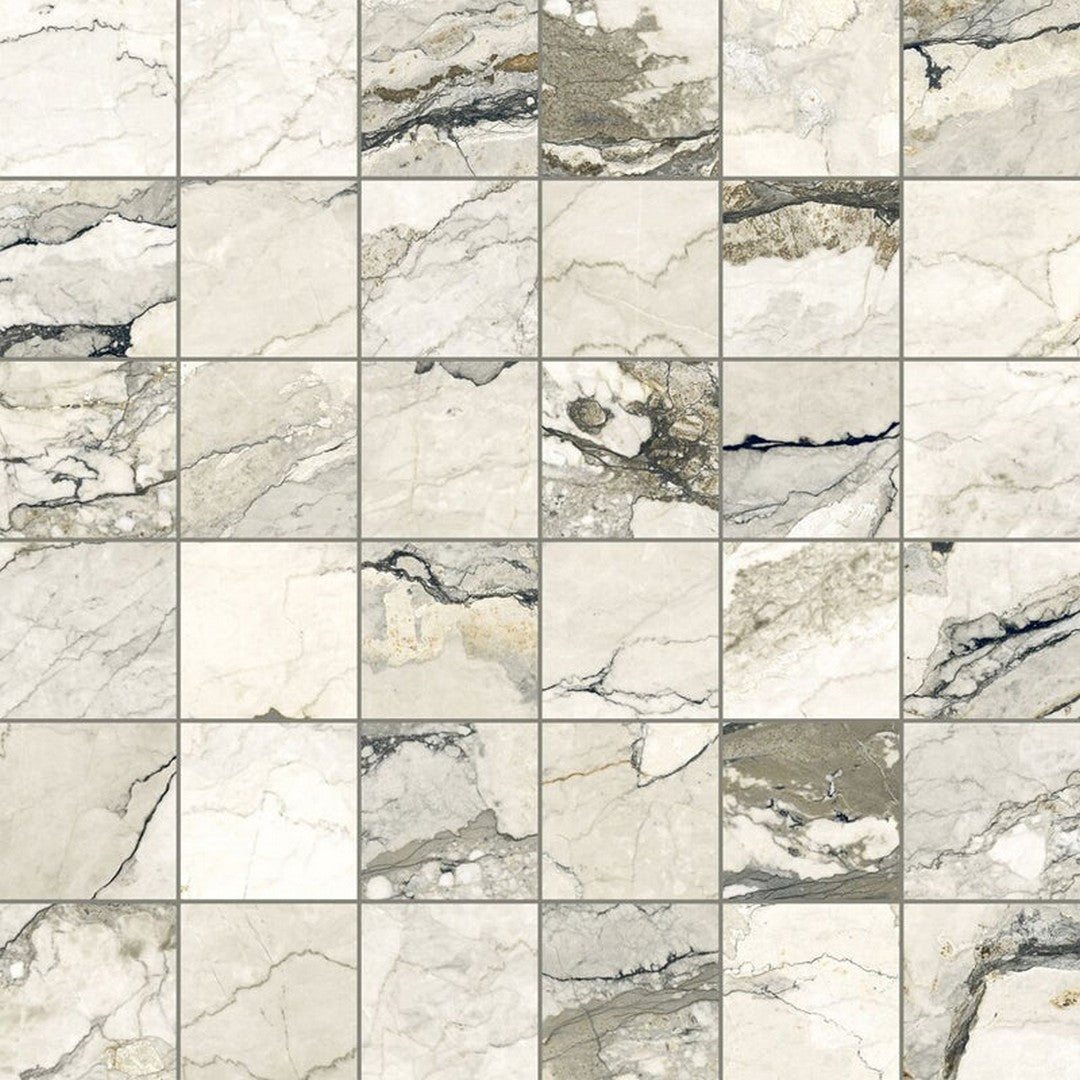 Happy Floors 12" x 12" Breccia Lunare Rectified Matte Porcelain 2" Mosaic