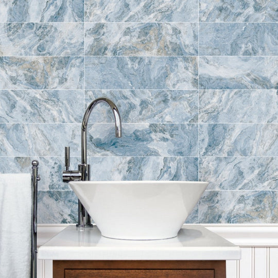 Tesoro-6-x-20-Aquatica-Cloud-Ceramic-Tile-Aqua