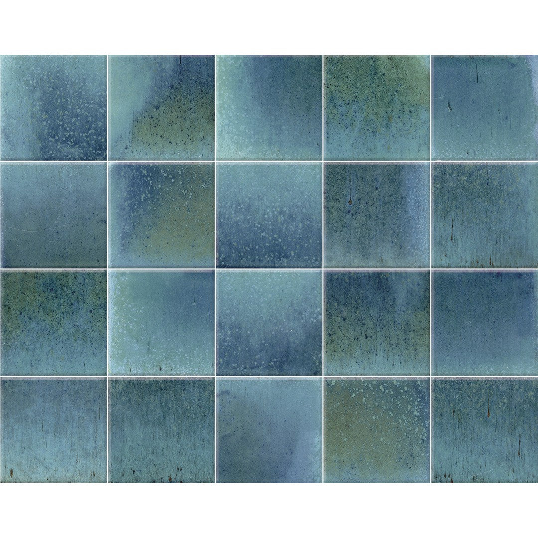 Tesoro 6" x 6" Glee Pressed Glossy Porcelain Tile