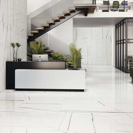 Euroker-48-x-48-Titanium-Rectified-Polished-Porcelain-Tile-White