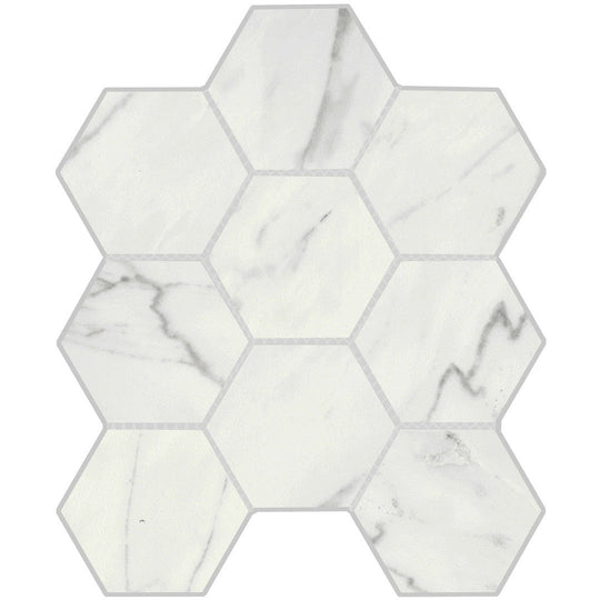 Emser 10" x 12" Vara Matte Hexagon Porcelain Mosaic
