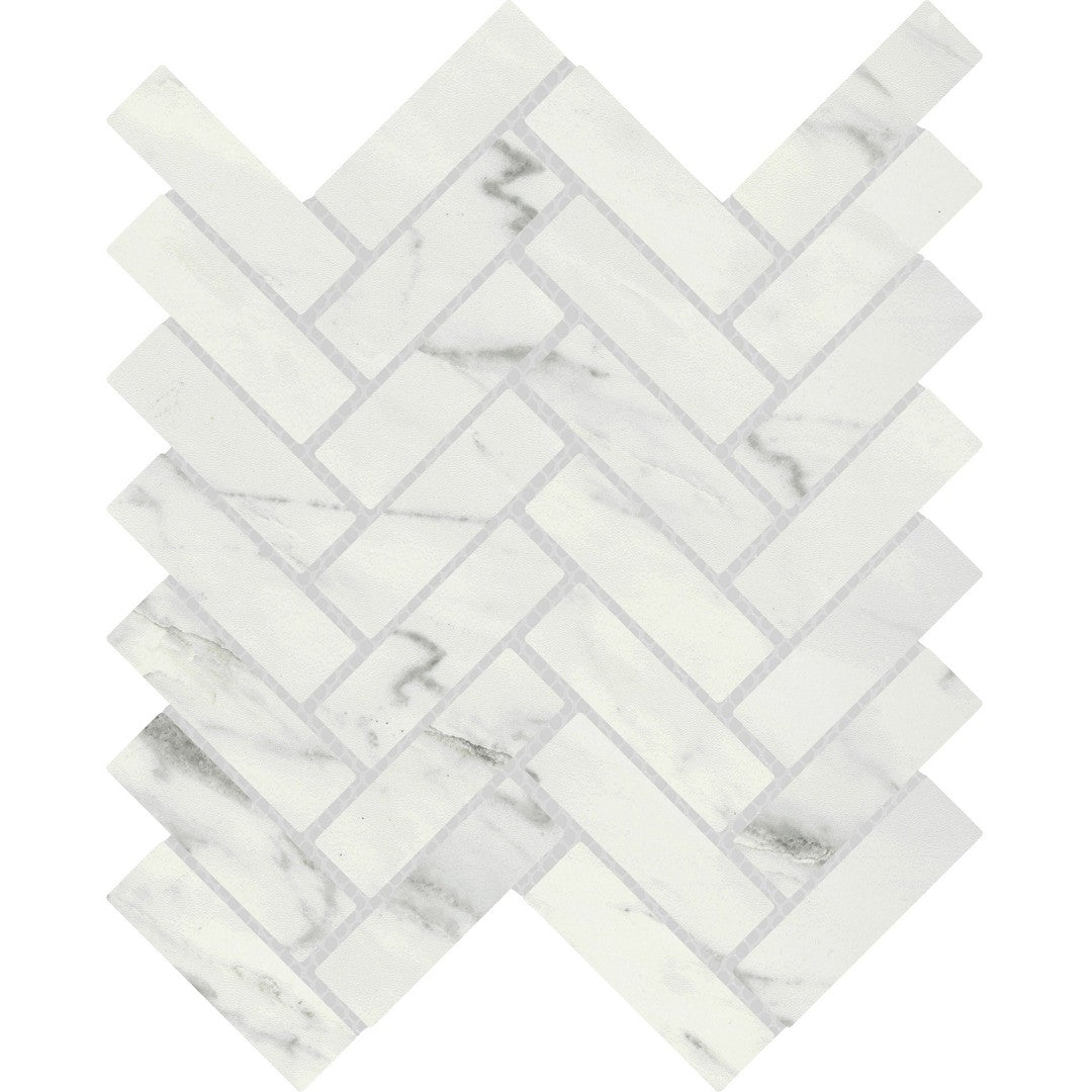 Emser 10" x 13" Vara Matte Herringbone Porcelain Mosaic
