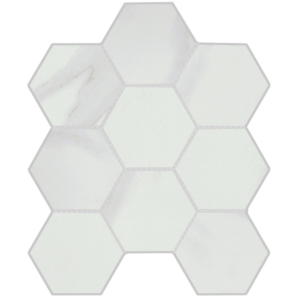 Emser 10" x 12" Vara Matte Hexagon Porcelain Mosaic