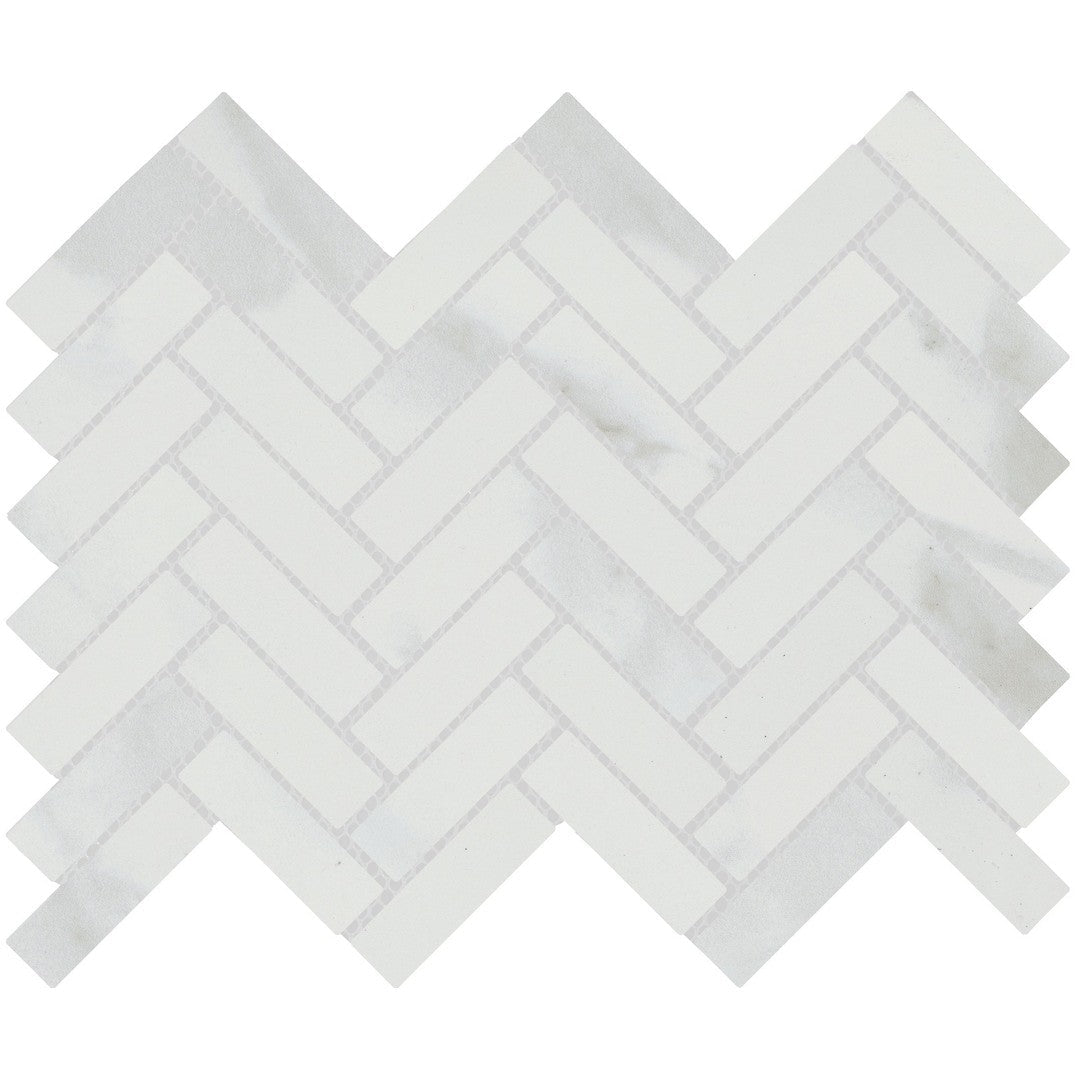 Emser 10" x 13" Vara Matte Herringbone Porcelain Mosaic