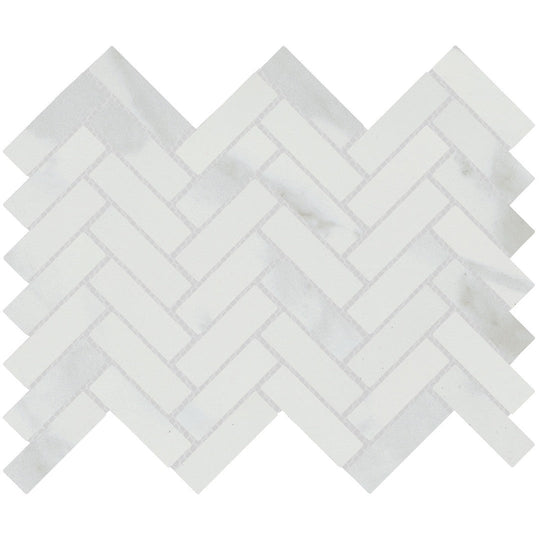Emser 10" x 13" Vara Matte Herringbone Porcelain Mosaic